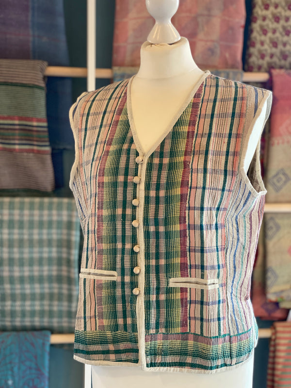 Louisa Vintage Kantha Waistcoat