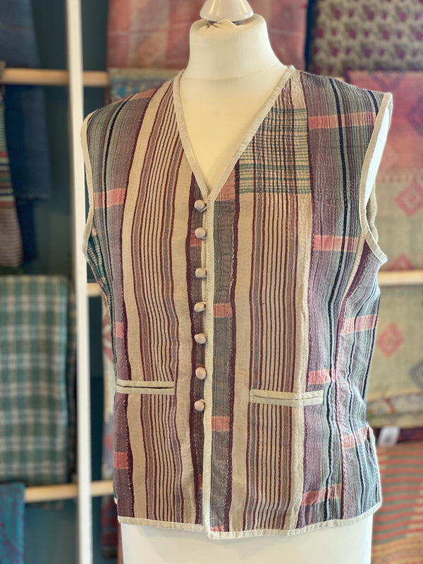 Rowena Vintage Kantha Waistcoat