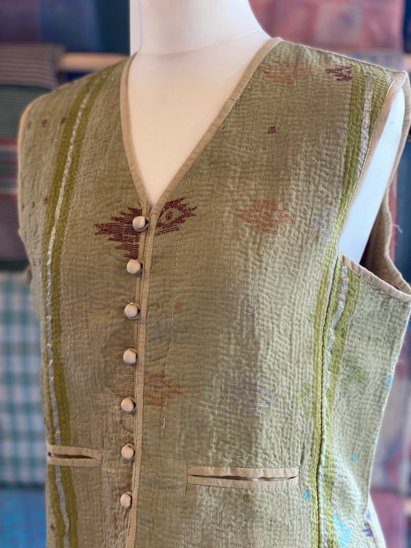 Catriona Vintage Kantha Waistcoat