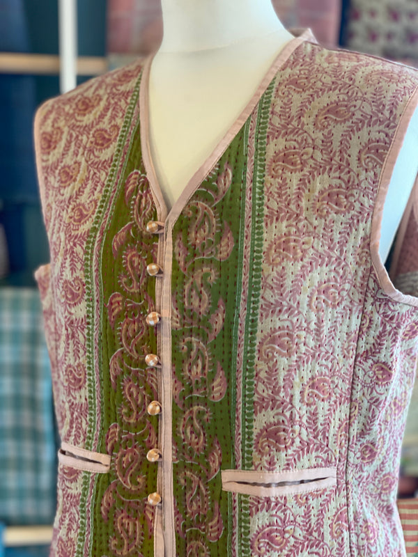 Vintage Kantha Waistcoat
