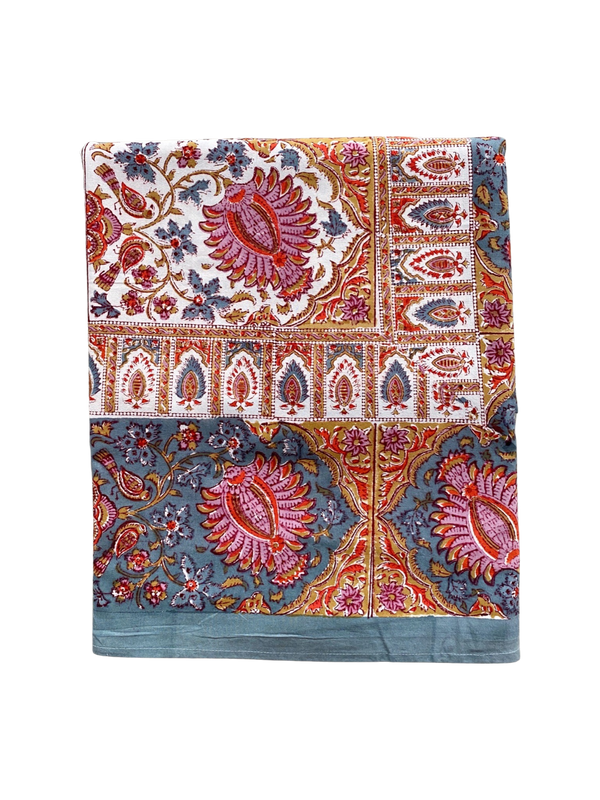 Agastya Block Printed Tablecloth 170 x 270cm