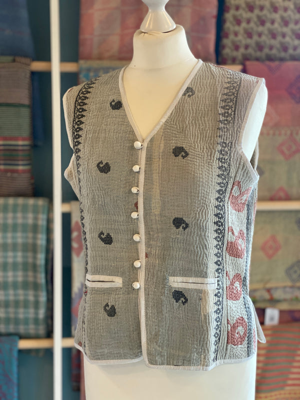 Rachel Vintage Kantha Waistcoat