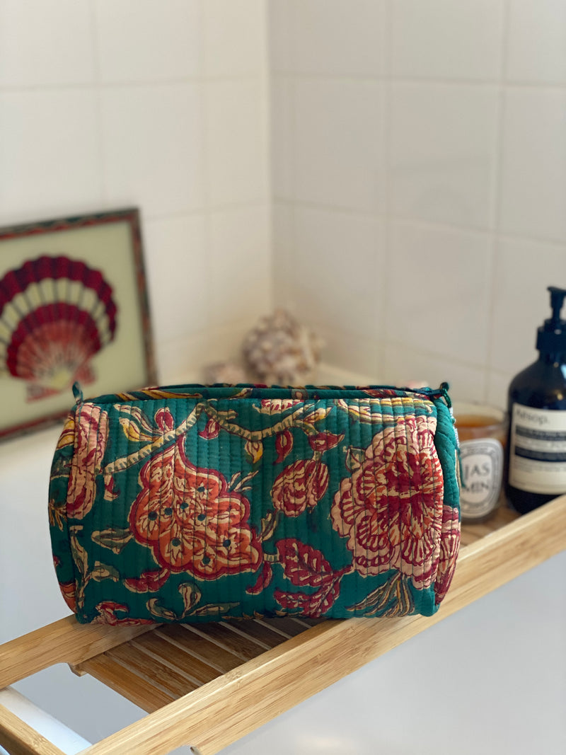 Devina Set of 3 Block Print Wash Bags