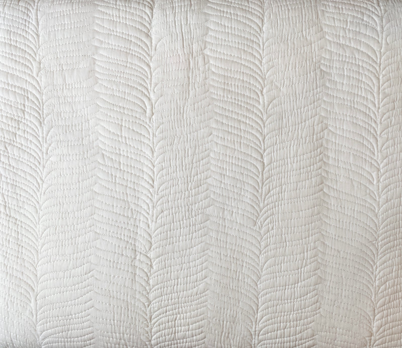 White Scalloped Bedspread