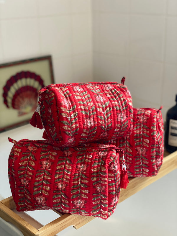 Aaniya Set of 3 Block Print Wash Bags