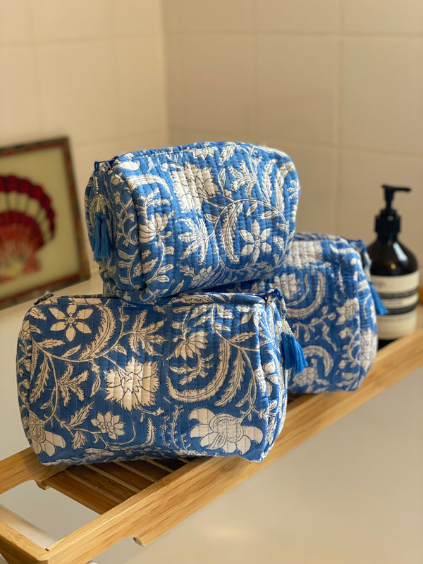 Imara Set of 3 Block Print Wash Bags