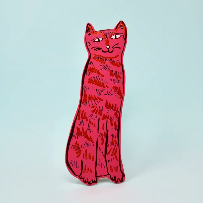 Cat Leather Bookmark