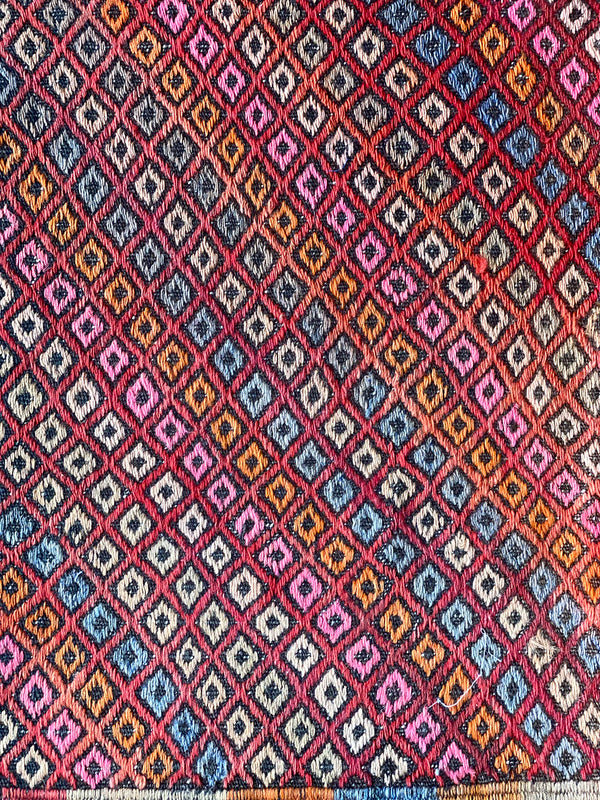 VINTAGE TURKISH KILIM - TINY DIAMONDS