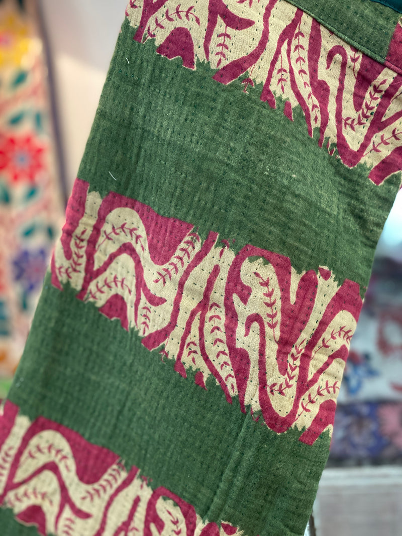 Vintage Kantha Stocking