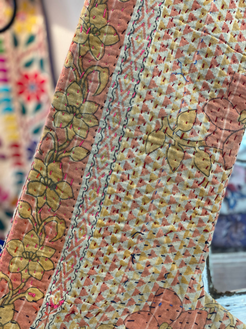 Vintage Kantha Stocking