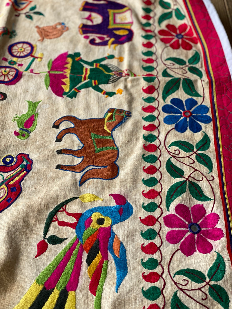 ANTIQUE INDIAN EMBROIDERY 8