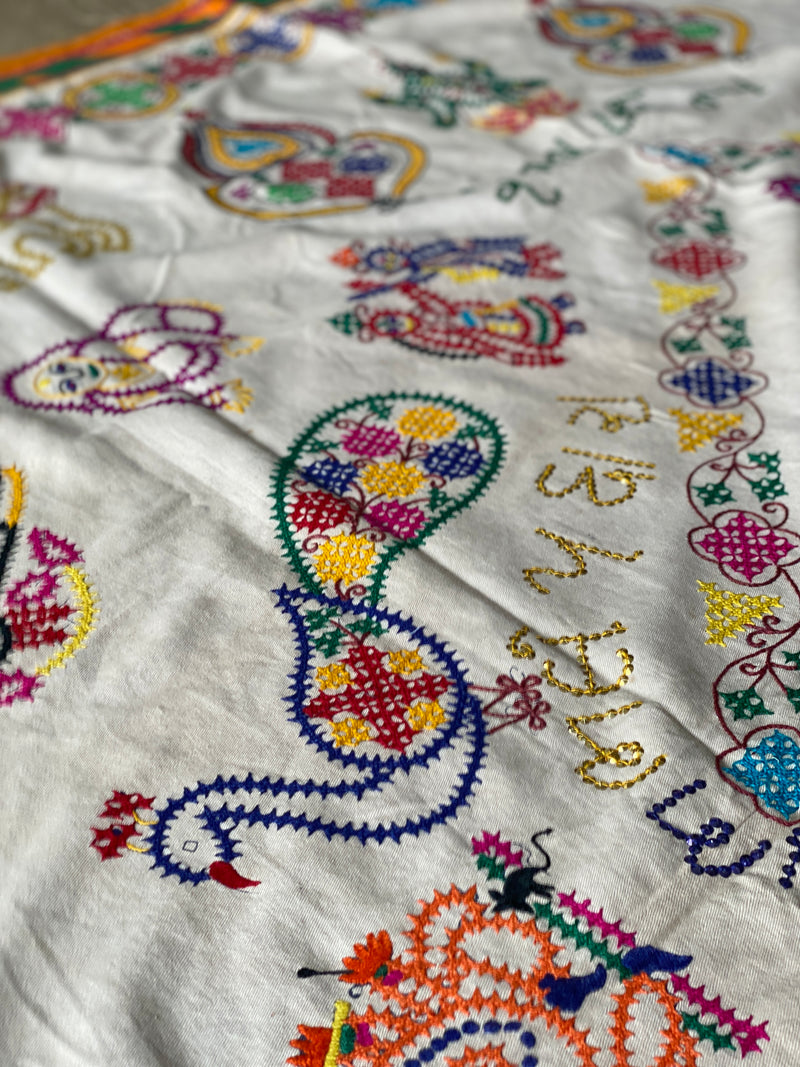 ANTIQUE INDIAN EMBROIDERY 7